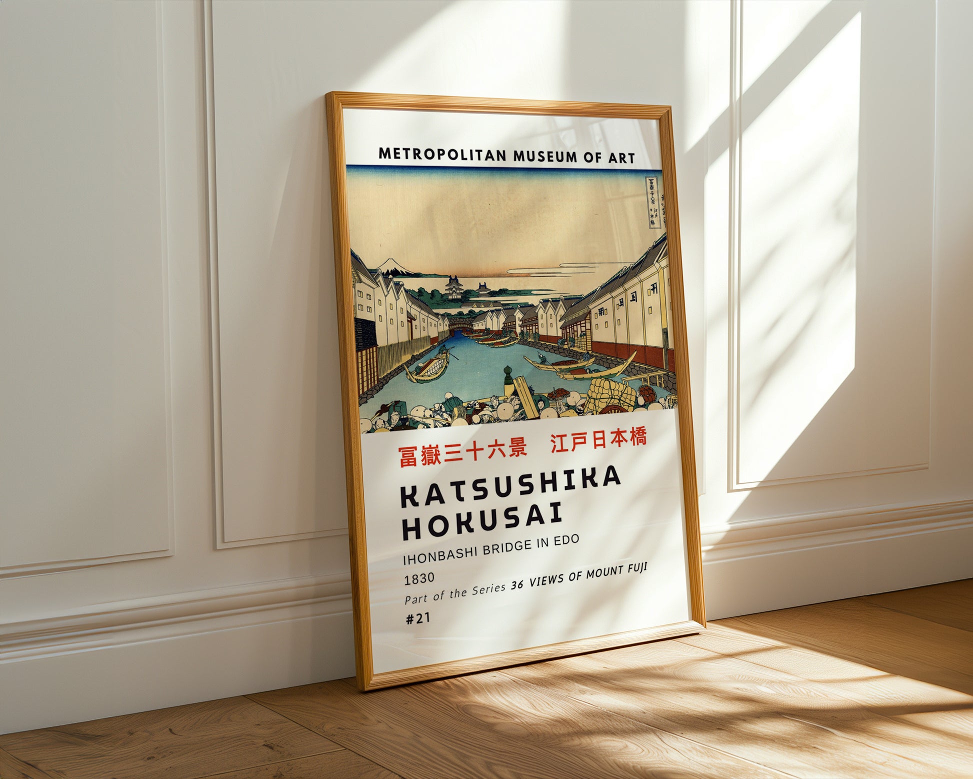 Nihonbashi in Edo Hokusai Poster - GroovyGrove