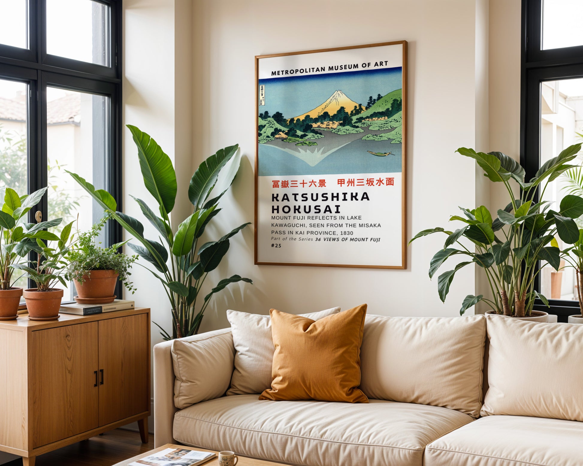 Kōshū Misaka suimen Hokusai Poster - GroovyGrove