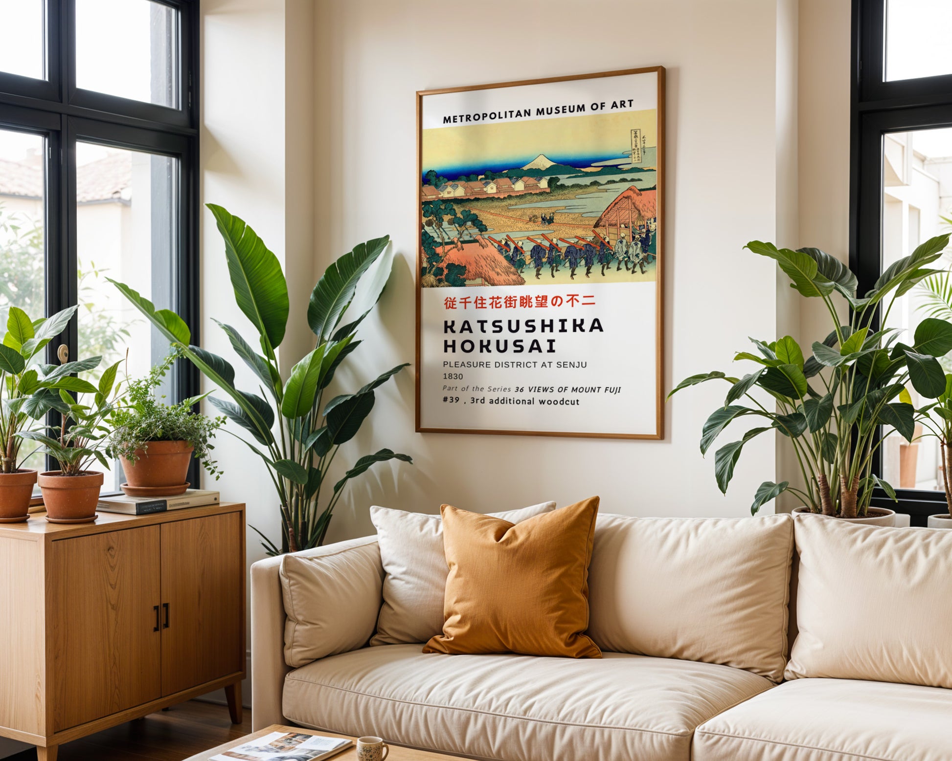 Pleasure District at Senju Hokusai Poster - GroovyGrove