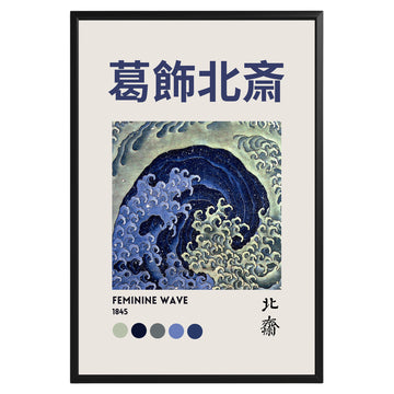 Katsushika Hokusai Feminine Wave Poster - GroovyGrove