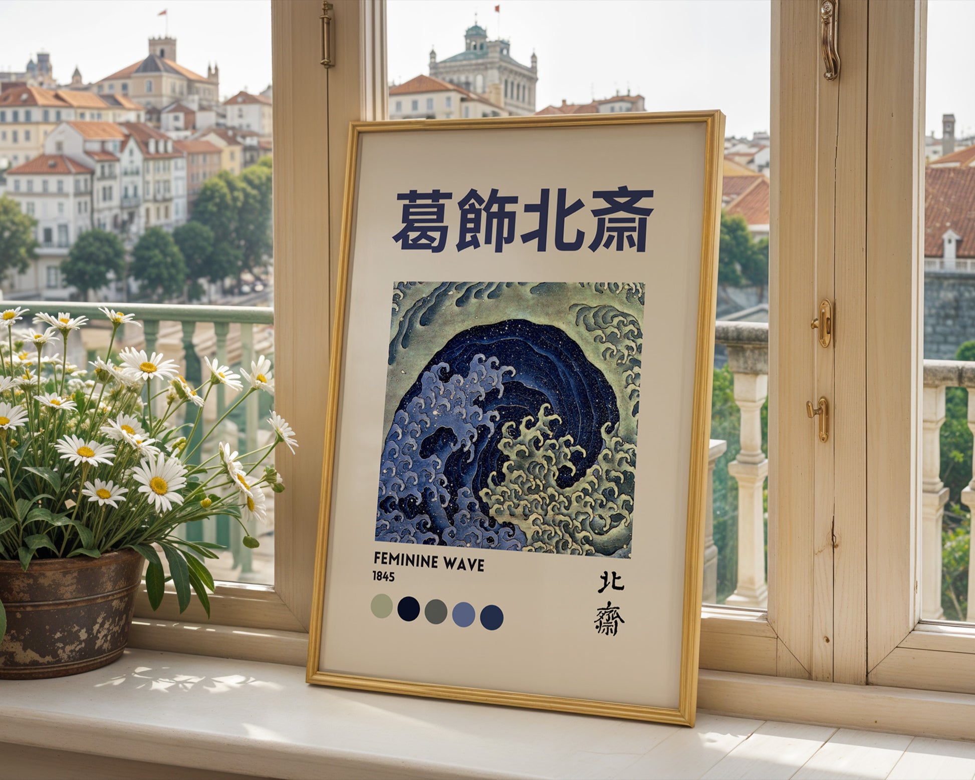 Katsushika Hokusai Feminine Wave Poster - GroovyGrove