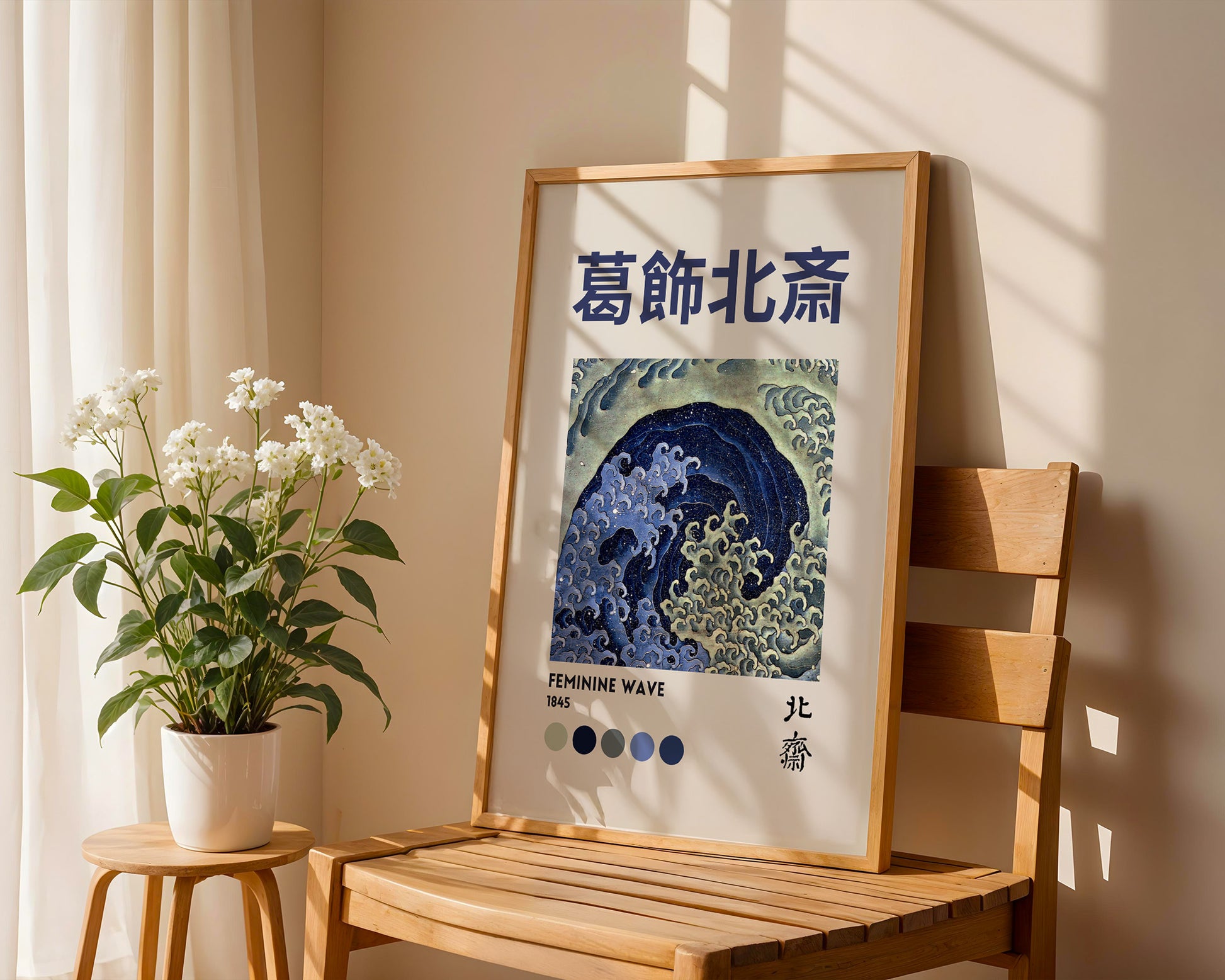 Katsushika Hokusai Feminine Wave Poster - GroovyGrove