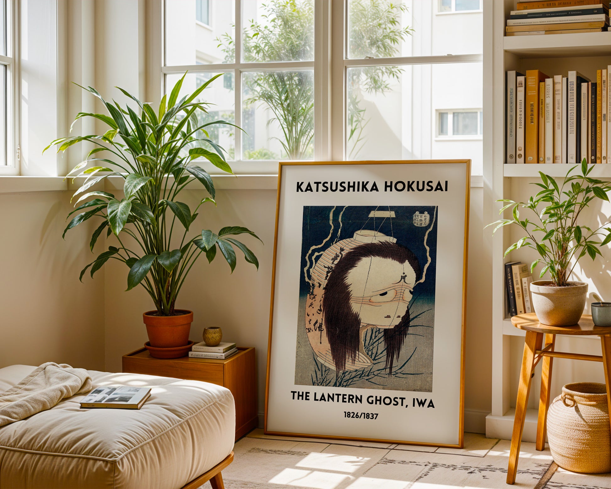 Katsushika Hokusai The Lantern Ghost, Iwa Poster - GroovyGrove