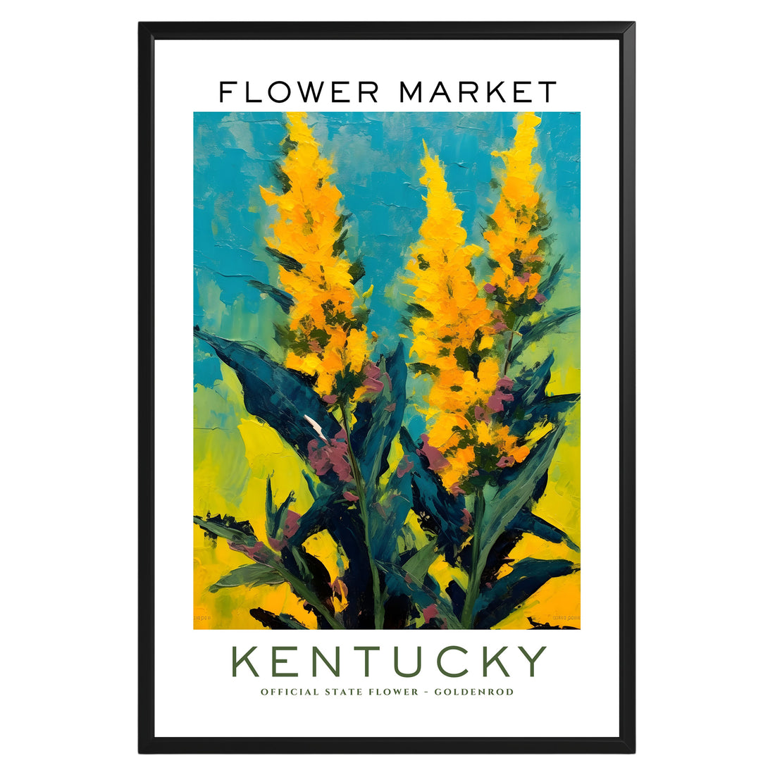 Kentucky State Flower Market Poster - GroovyGrove