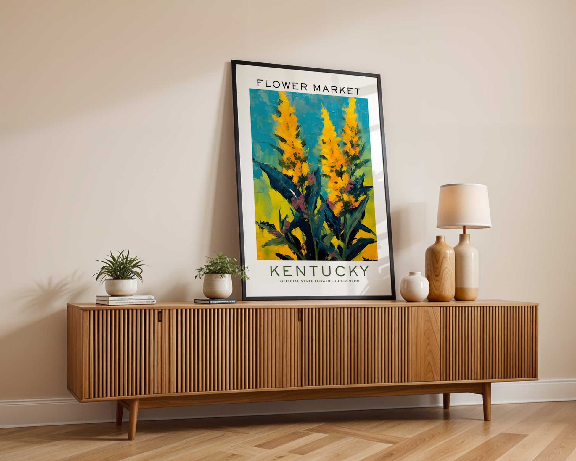 Kentucky State Flower Market Poster - GroovyGrove