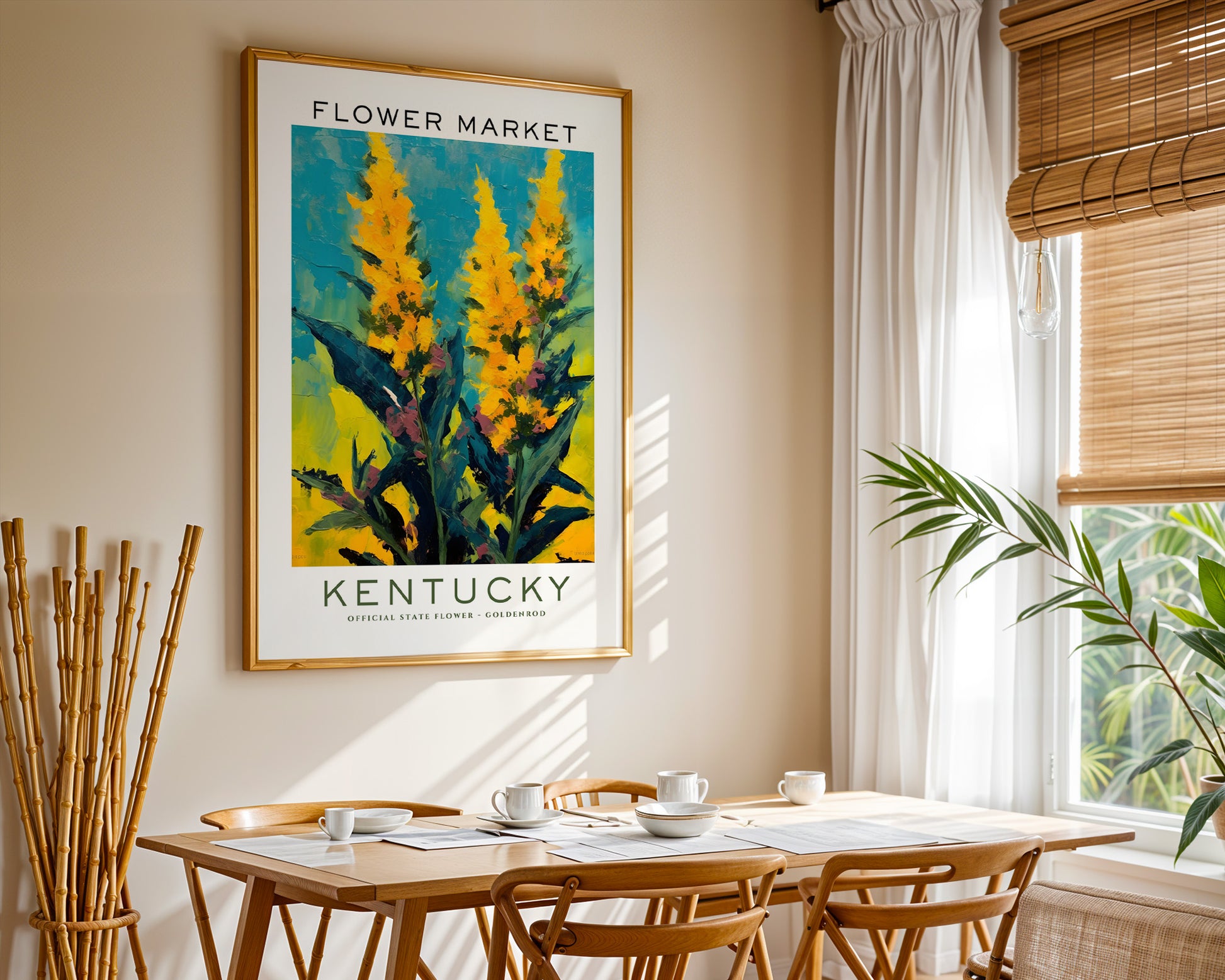 Kentucky State Flower Market Poster - GroovyGrove