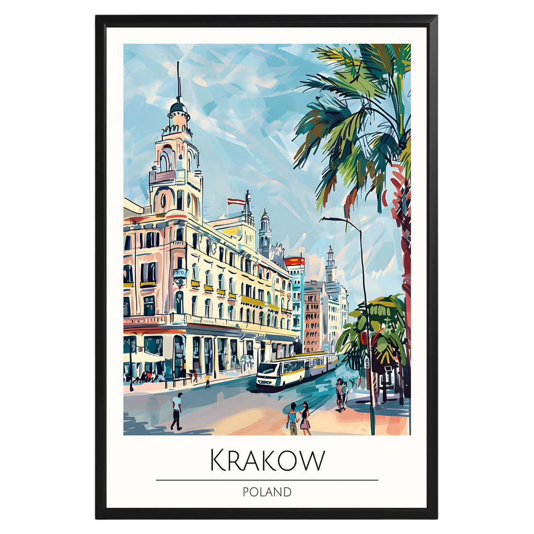 Krakow Poland Travel Poster - GroovyGrove