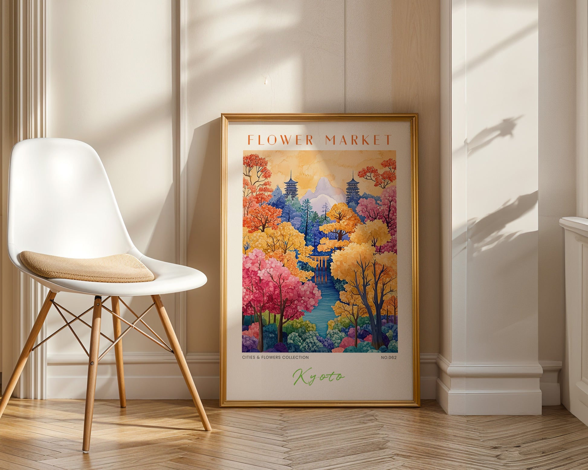 Kyoto Japan Flower Market Poster - GroovyGrove