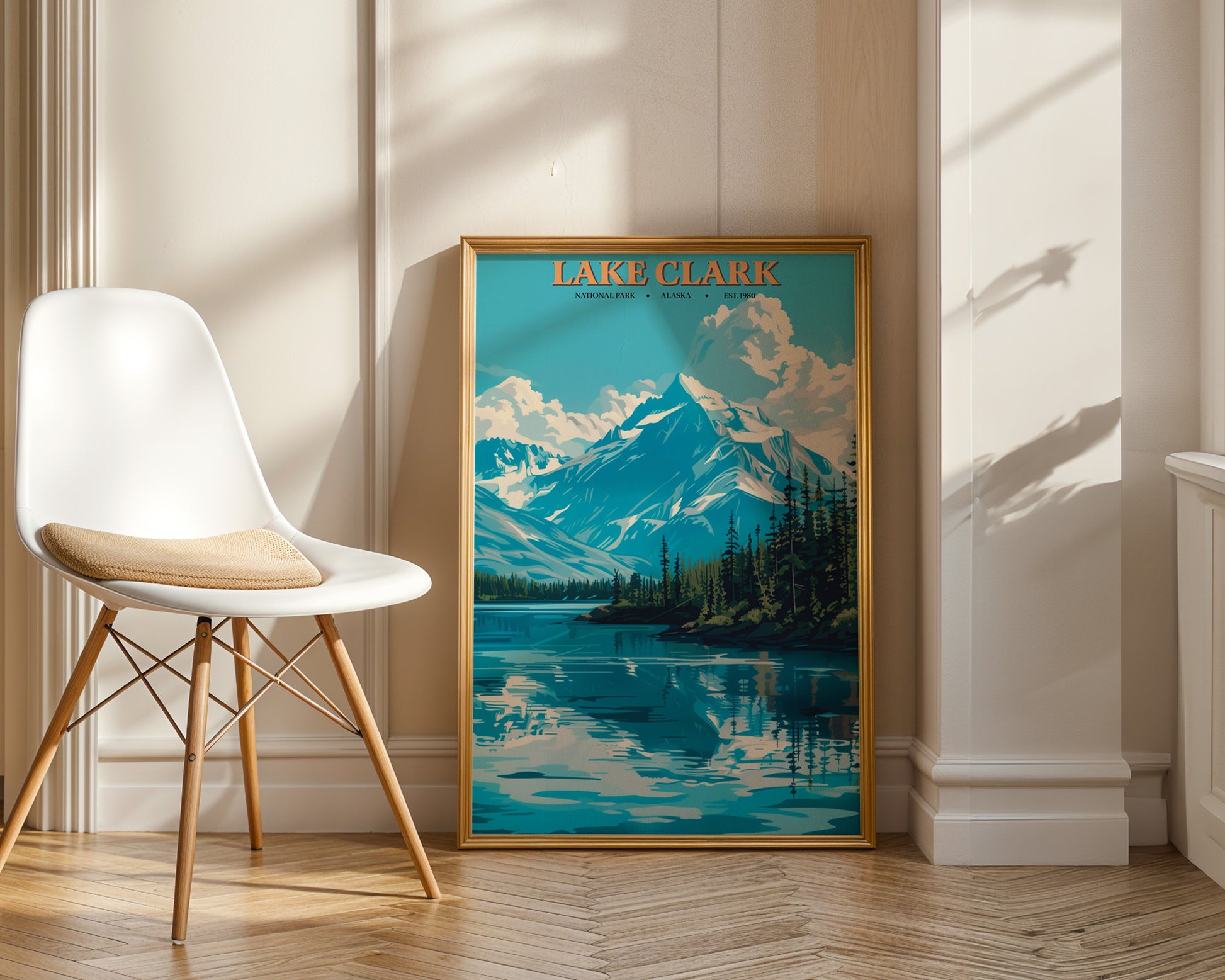 Lake Clark National Park Vintage Poster - GroovyGrove