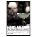 Last Word Cocktail Black and White Poster - GroovyGrove