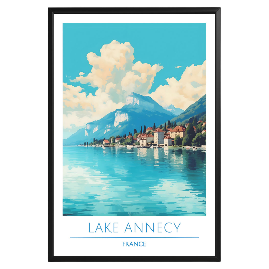 Lake Annecy France Poster - GroovyGrove