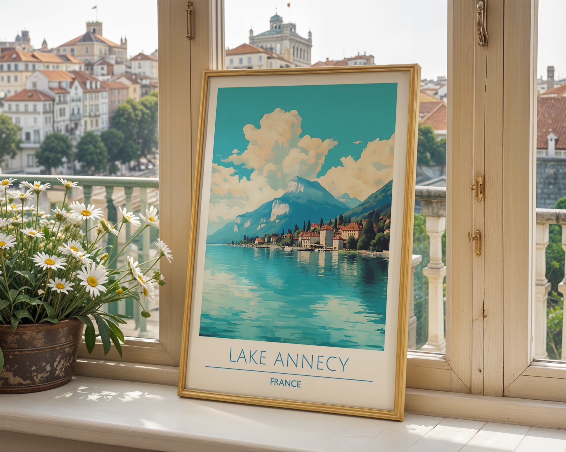 Lake Annecy France Poster - GroovyGrove