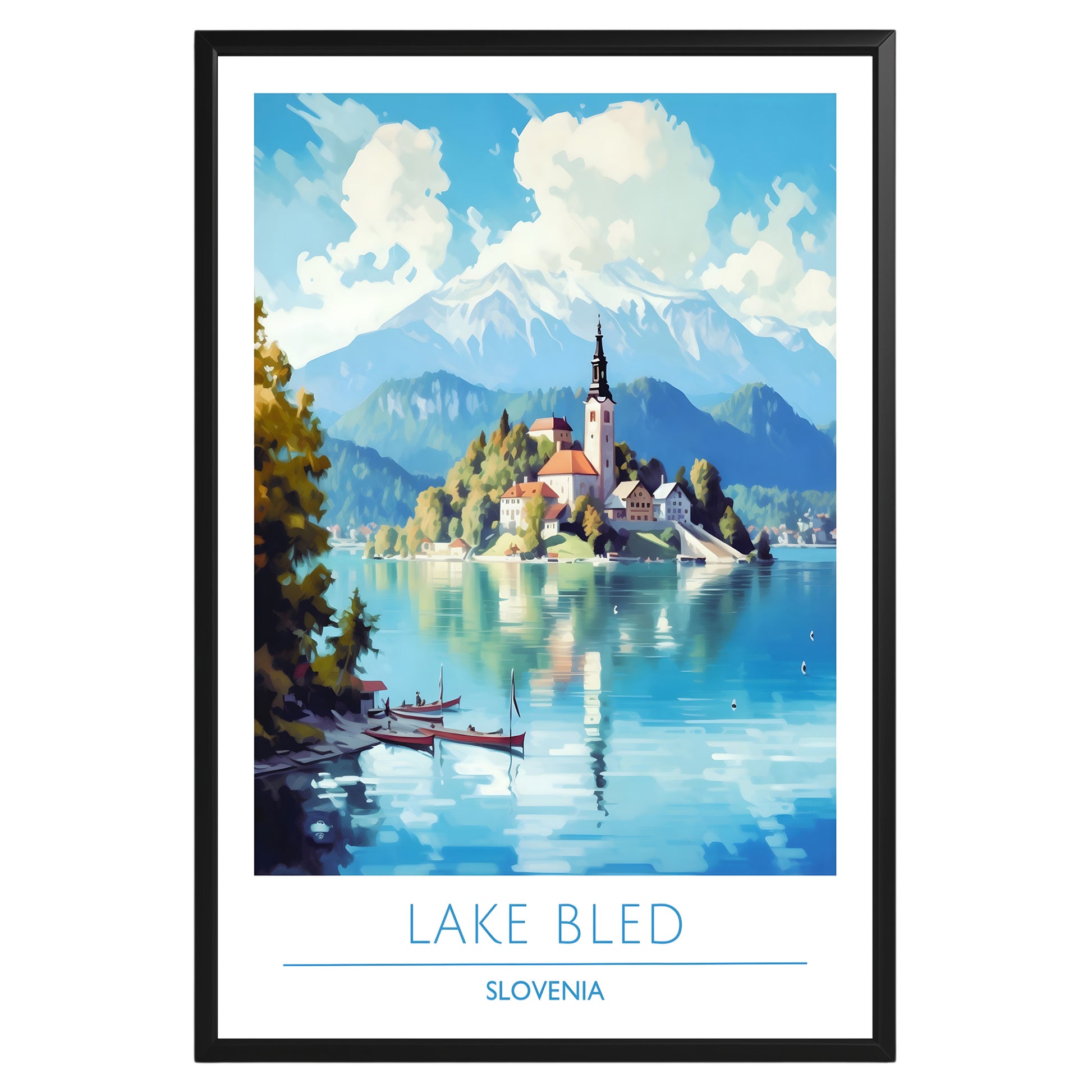 Lake Bled Slovenia Poster - GroovyGrove