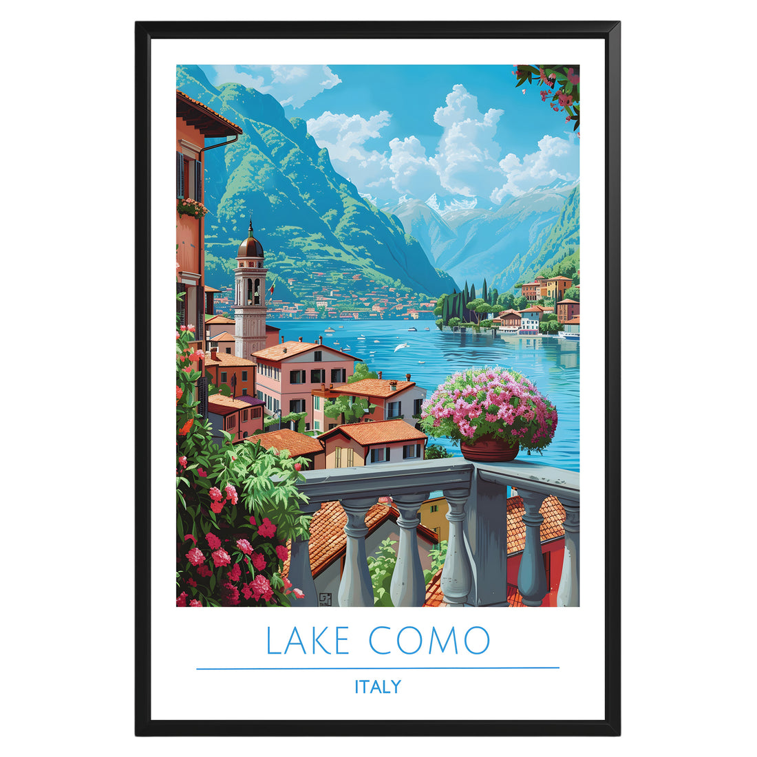 Lake Como Italy Poster - GroovyGrove