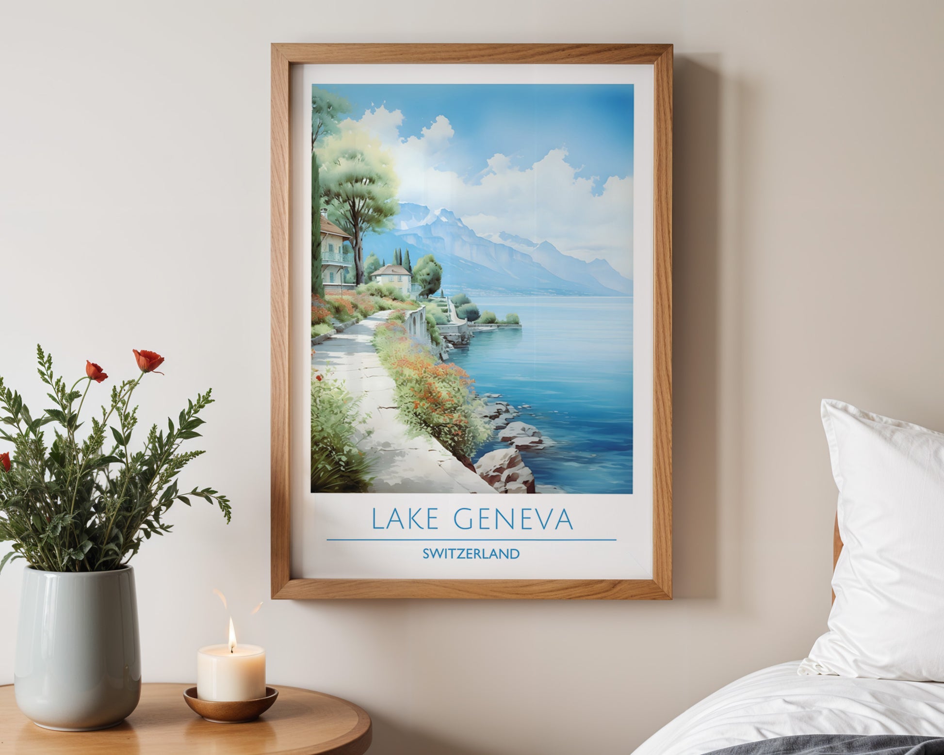 Lake Geneva Switzerland Poster - GroovyGrove