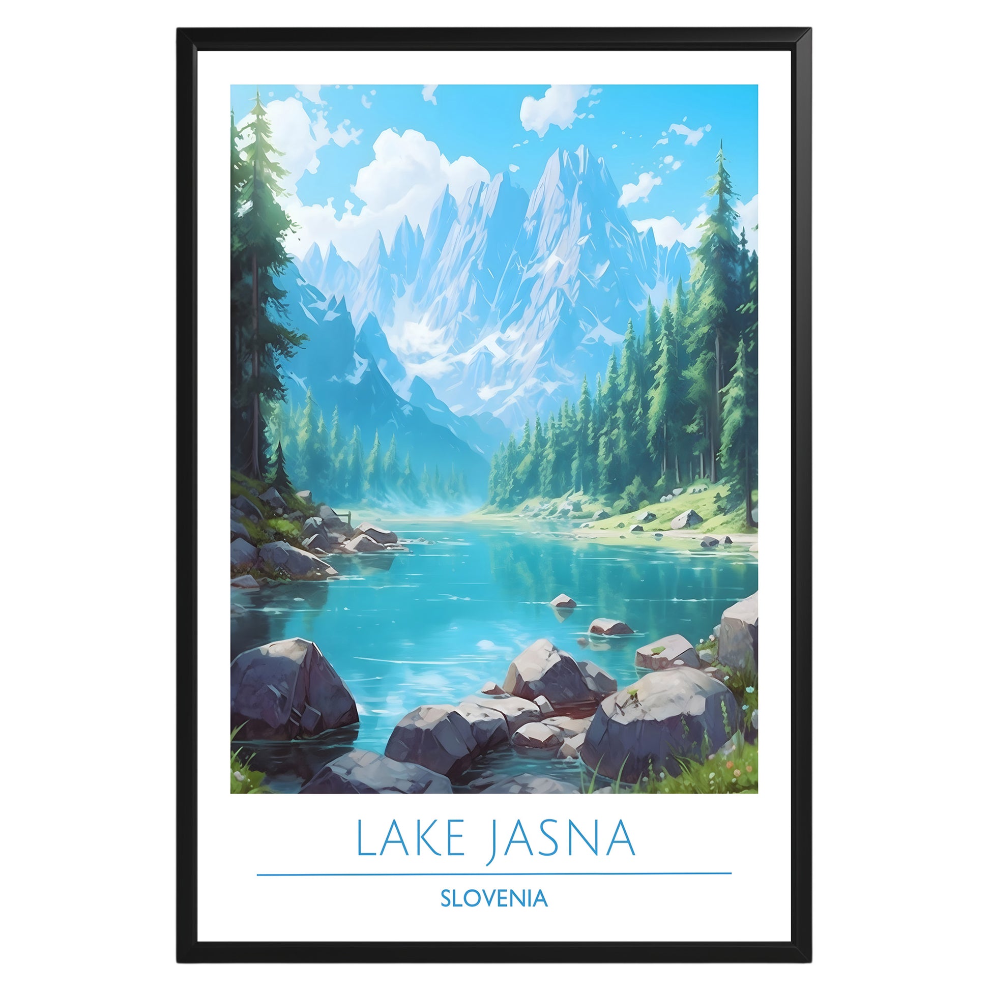 Lake Jasna Slovenia Poster - GroovyGrove