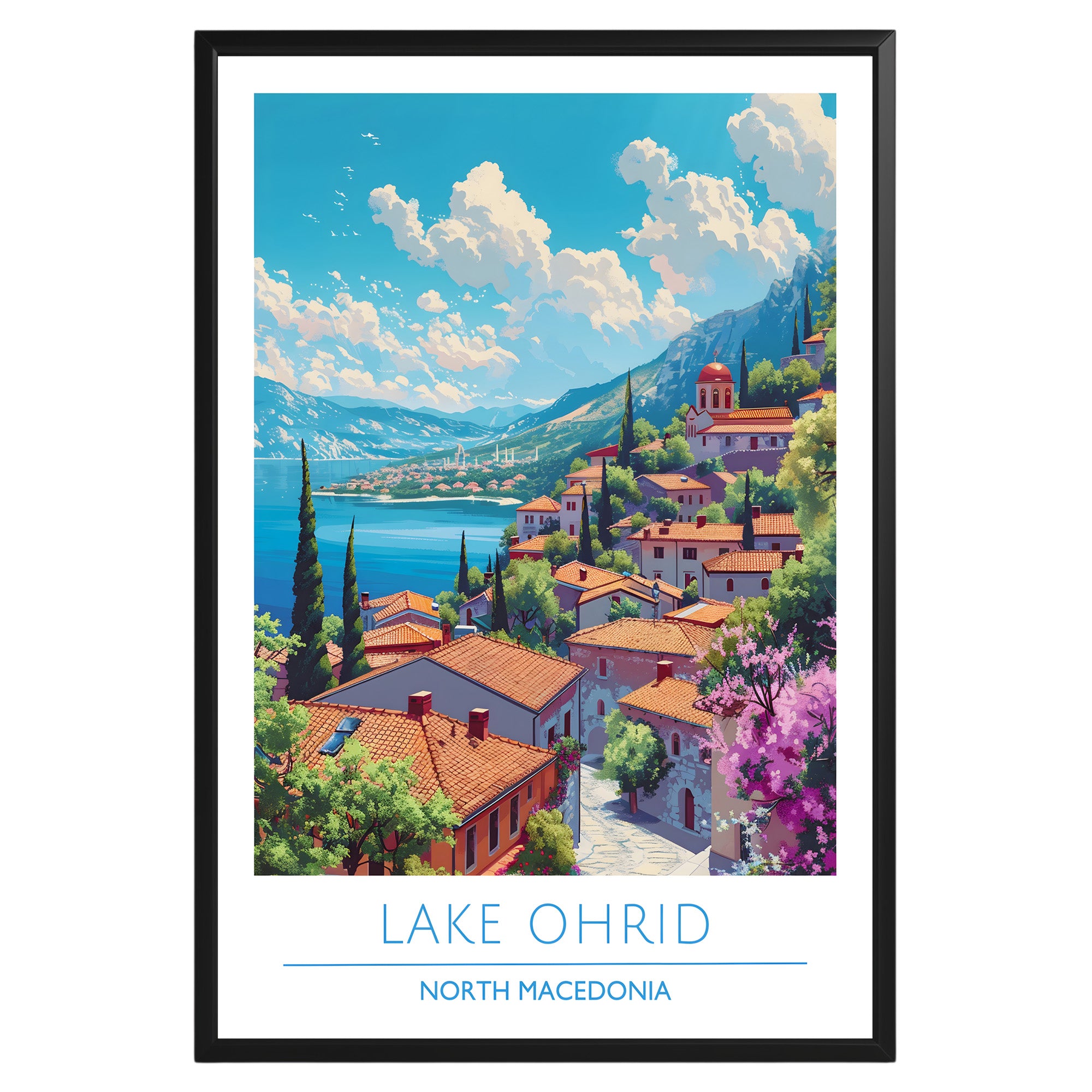 Lake Ohrid North Macedonia Poster - GroovyGrove