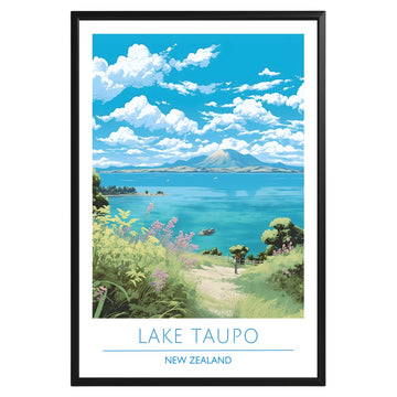 Lake Taupo New Zealand Poster - GroovyGrove