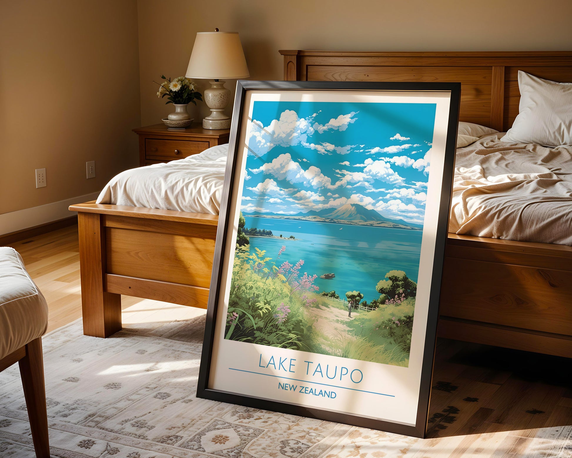 Lake Taupo New Zealand Poster - GroovyGrove