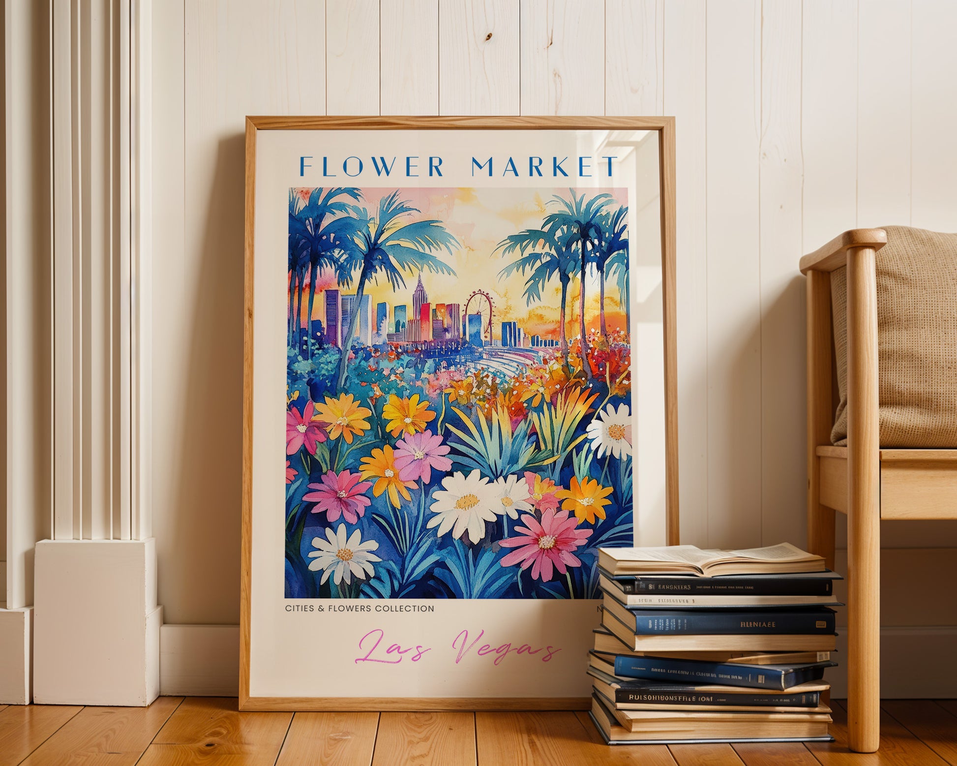 Las Vegas Nevada Flower Market Poster - GroovyGrove