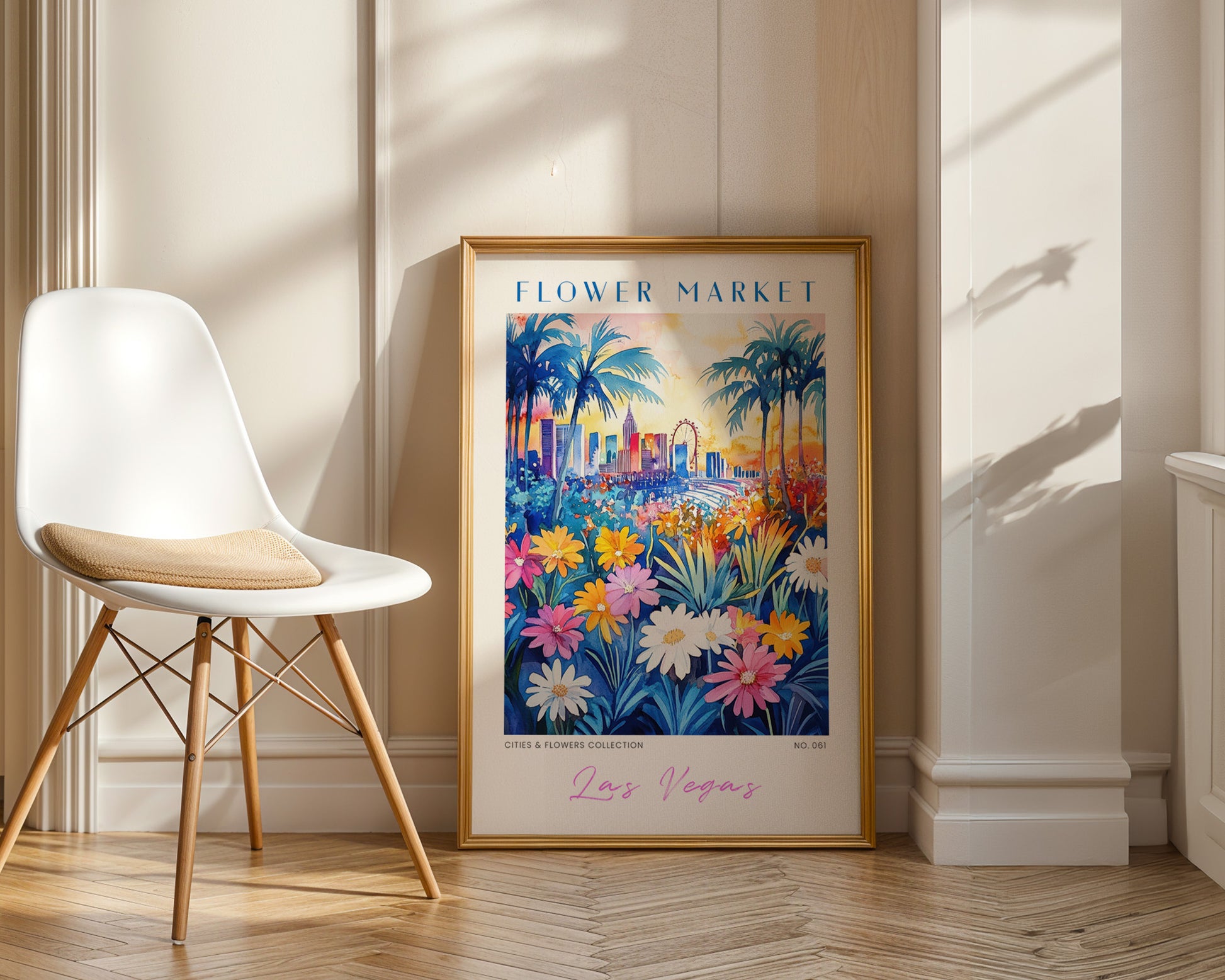 Las Vegas Nevada Flower Market Poster - GroovyGrove