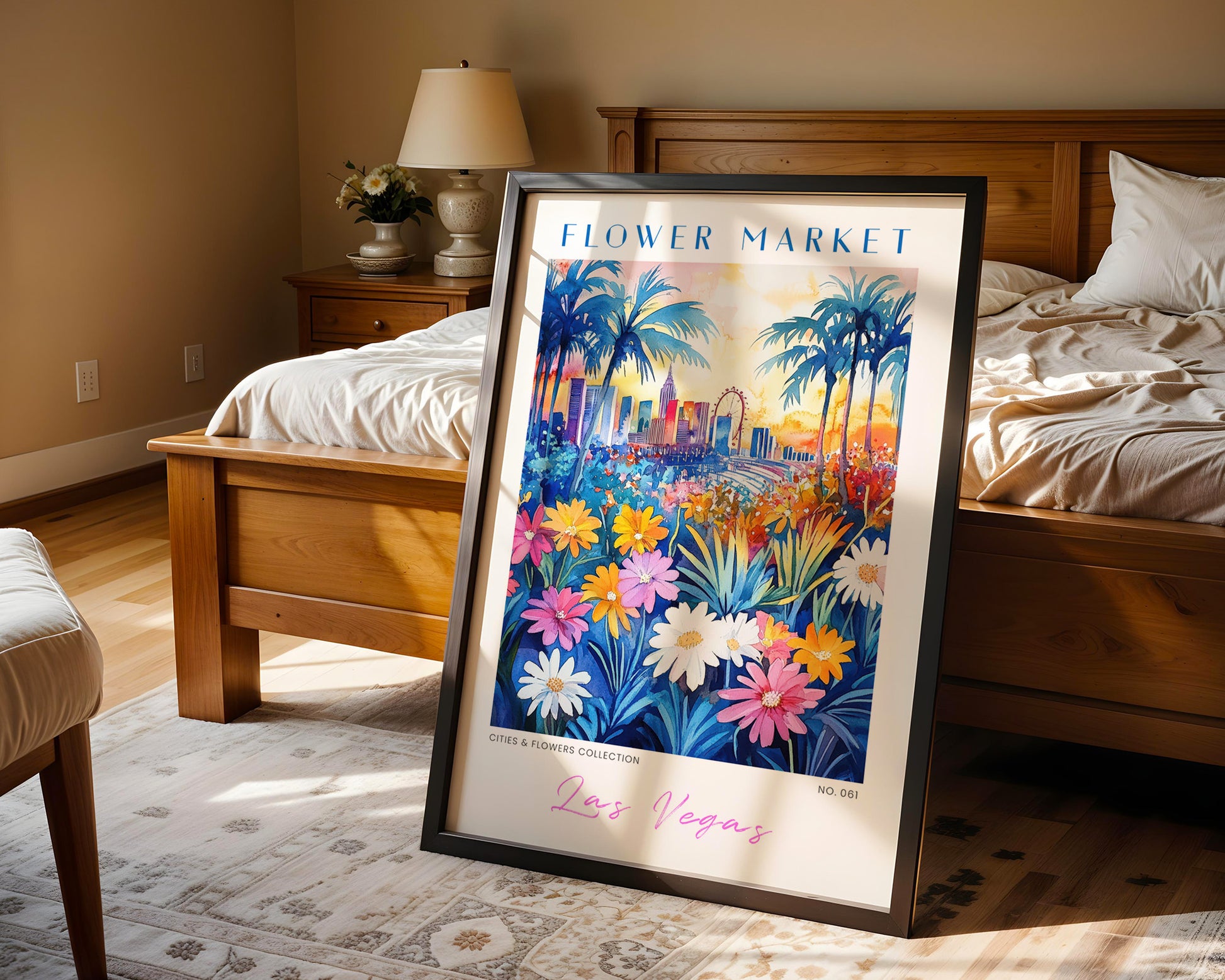 Las Vegas Nevada Flower Market Poster - GroovyGrove