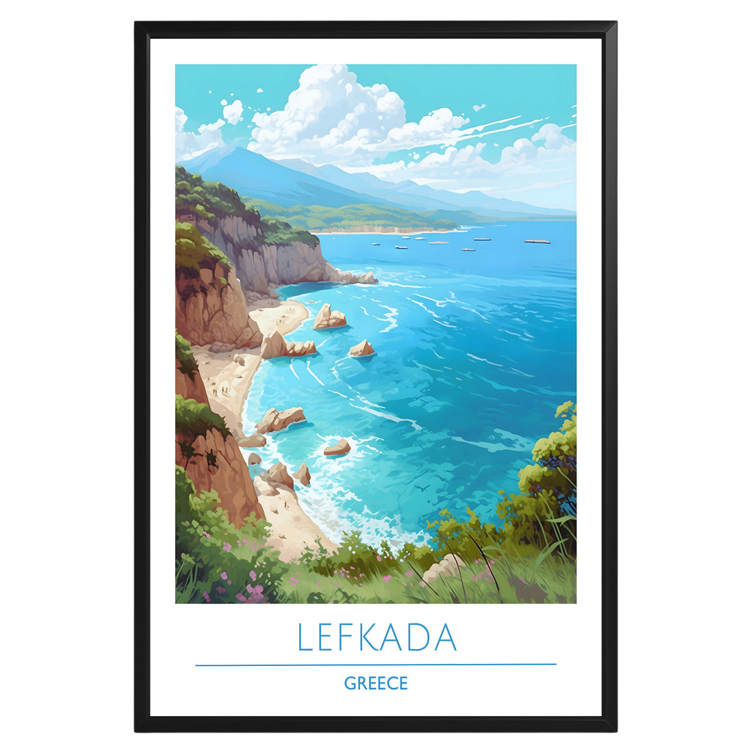 Lefkada Greece Poster - GroovyGrove