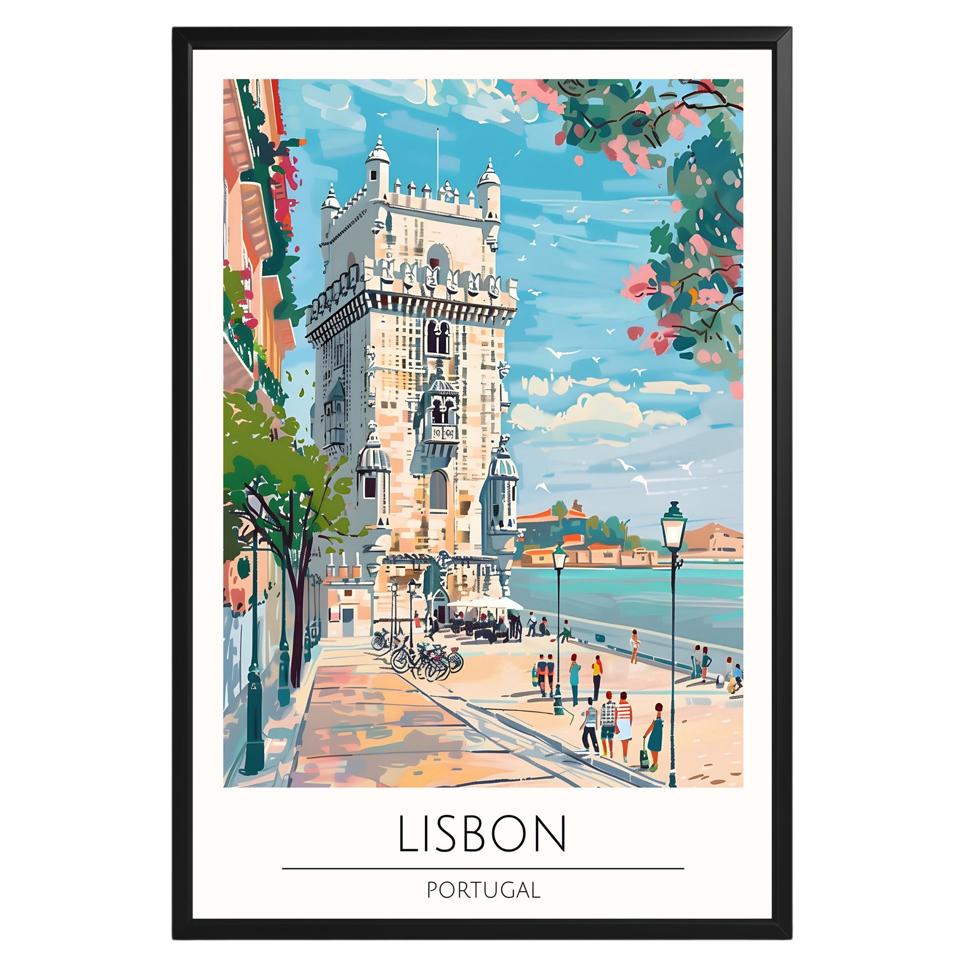 Lisbon Portugal Travel Poster - GroovyGrove