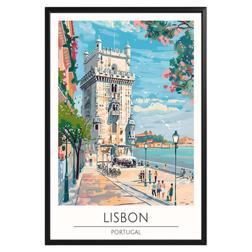 Lisbon Portugal Travel Poster - GroovyGrove