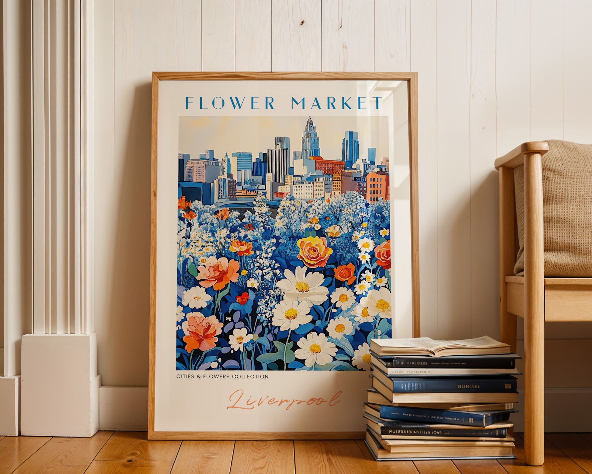 Liverpool England Flower Market Poster - GroovyGrove