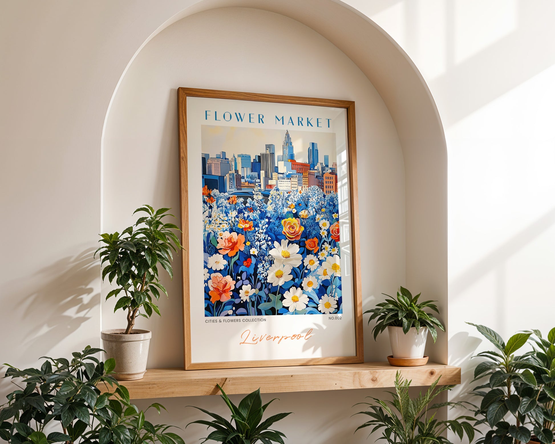 Liverpool England Flower Market Poster - GroovyGrove