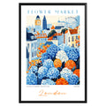 London England Flower Market Poster - GroovyGrove