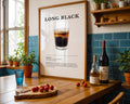 Long Black Coffee Recipe Poster - GroovyGrove