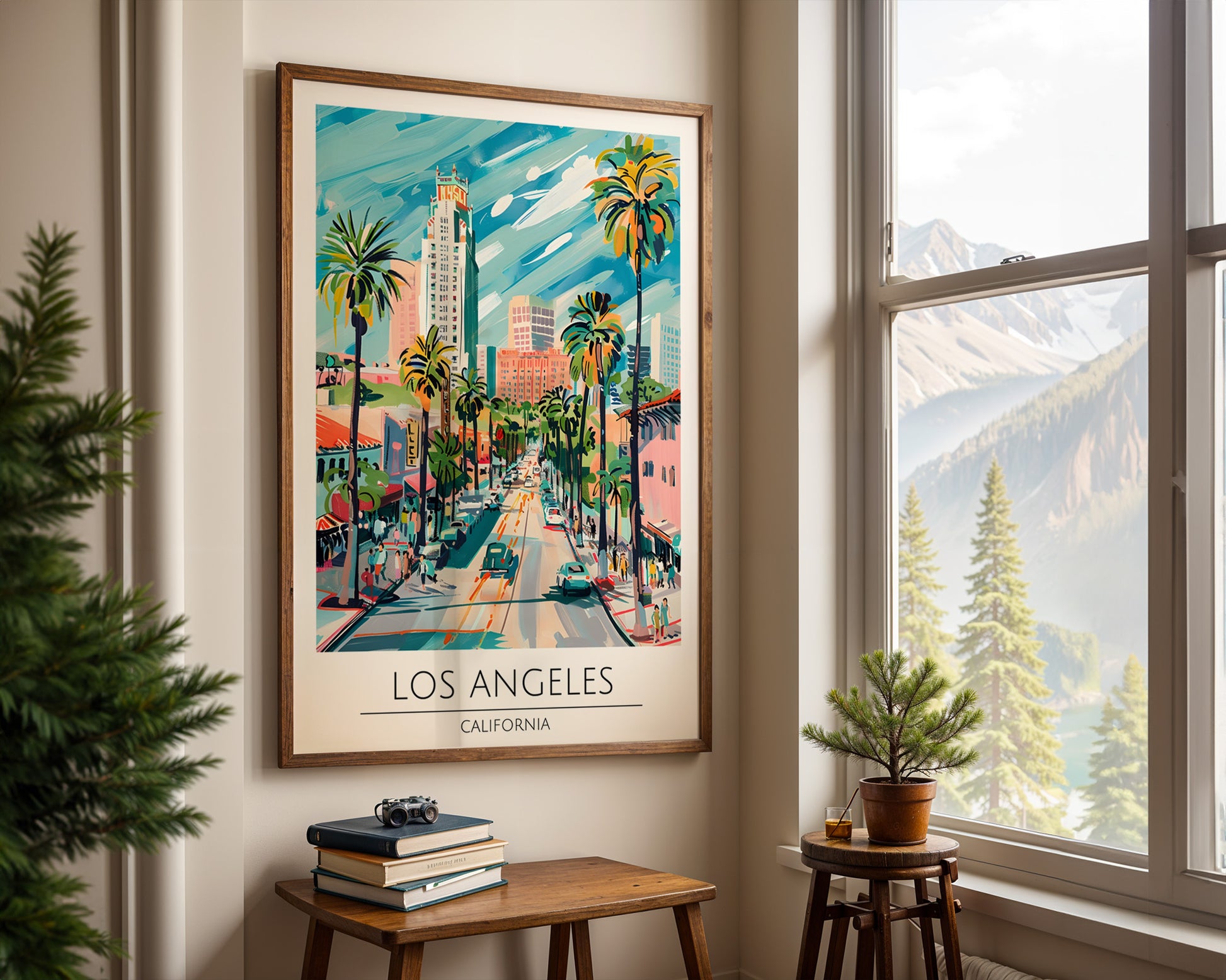 Los Angeles California Travel Poster - GroovyGrove