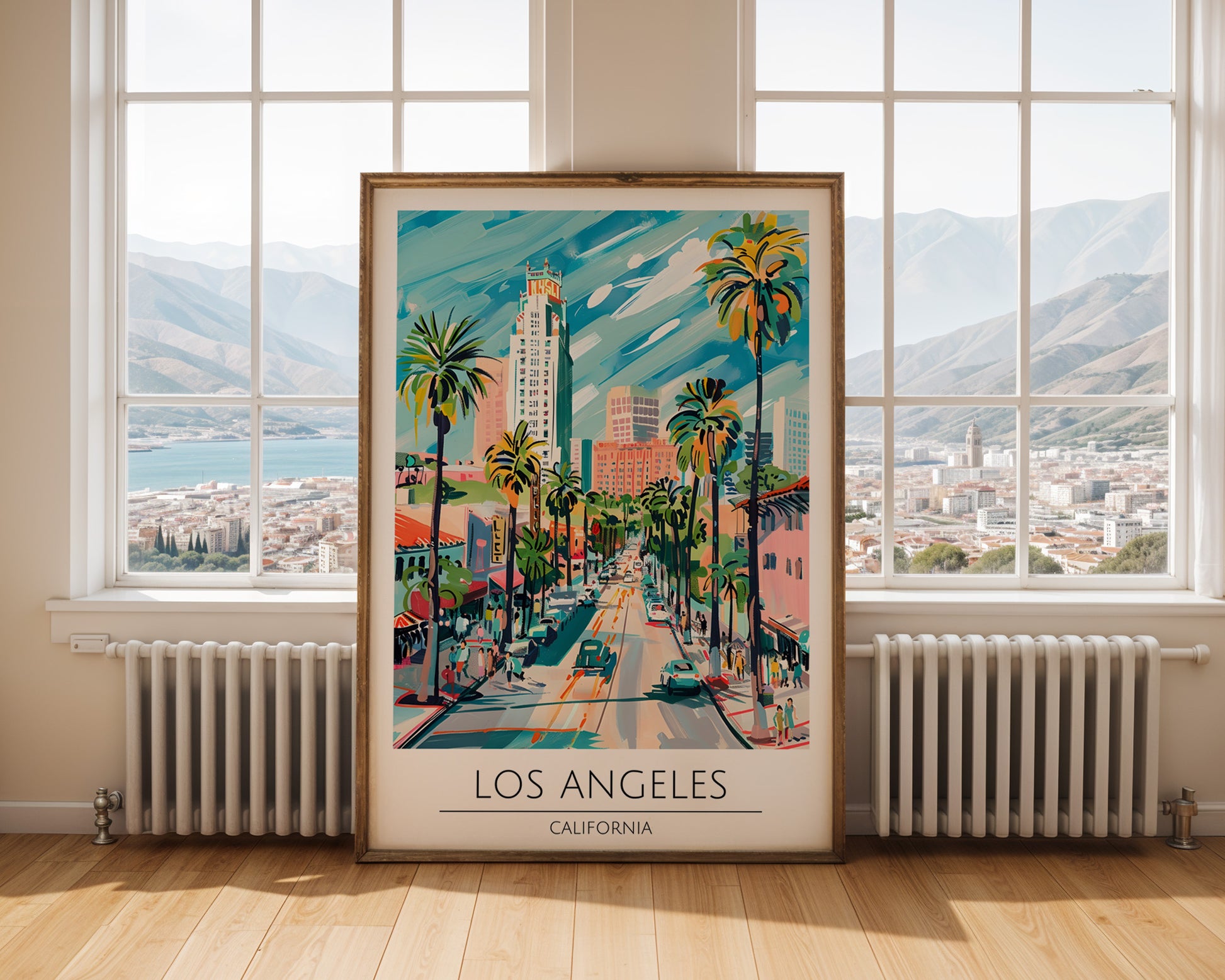 Los Angeles California Travel Poster - GroovyGrove