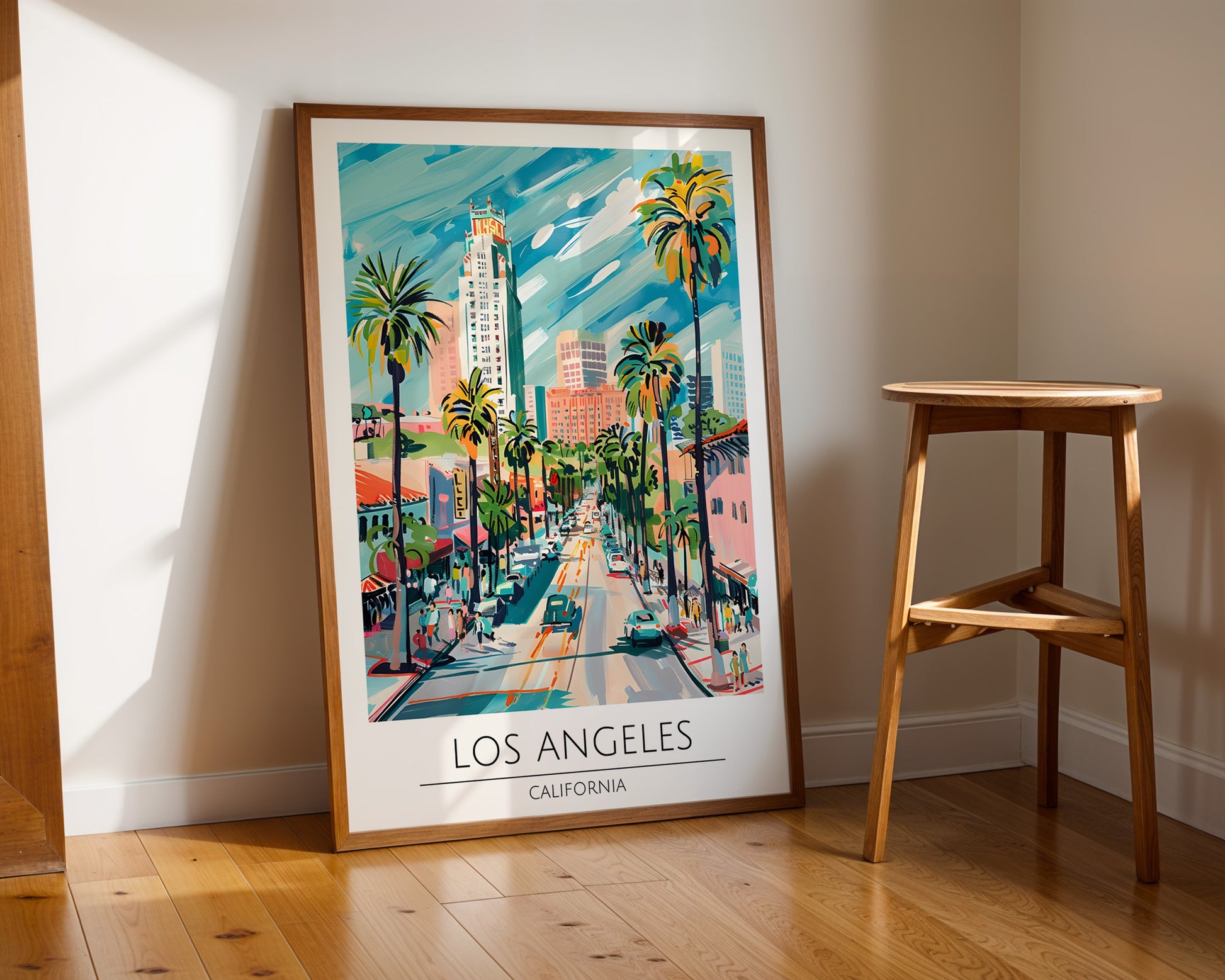 Los Angeles California Travel Poster - GroovyGrove