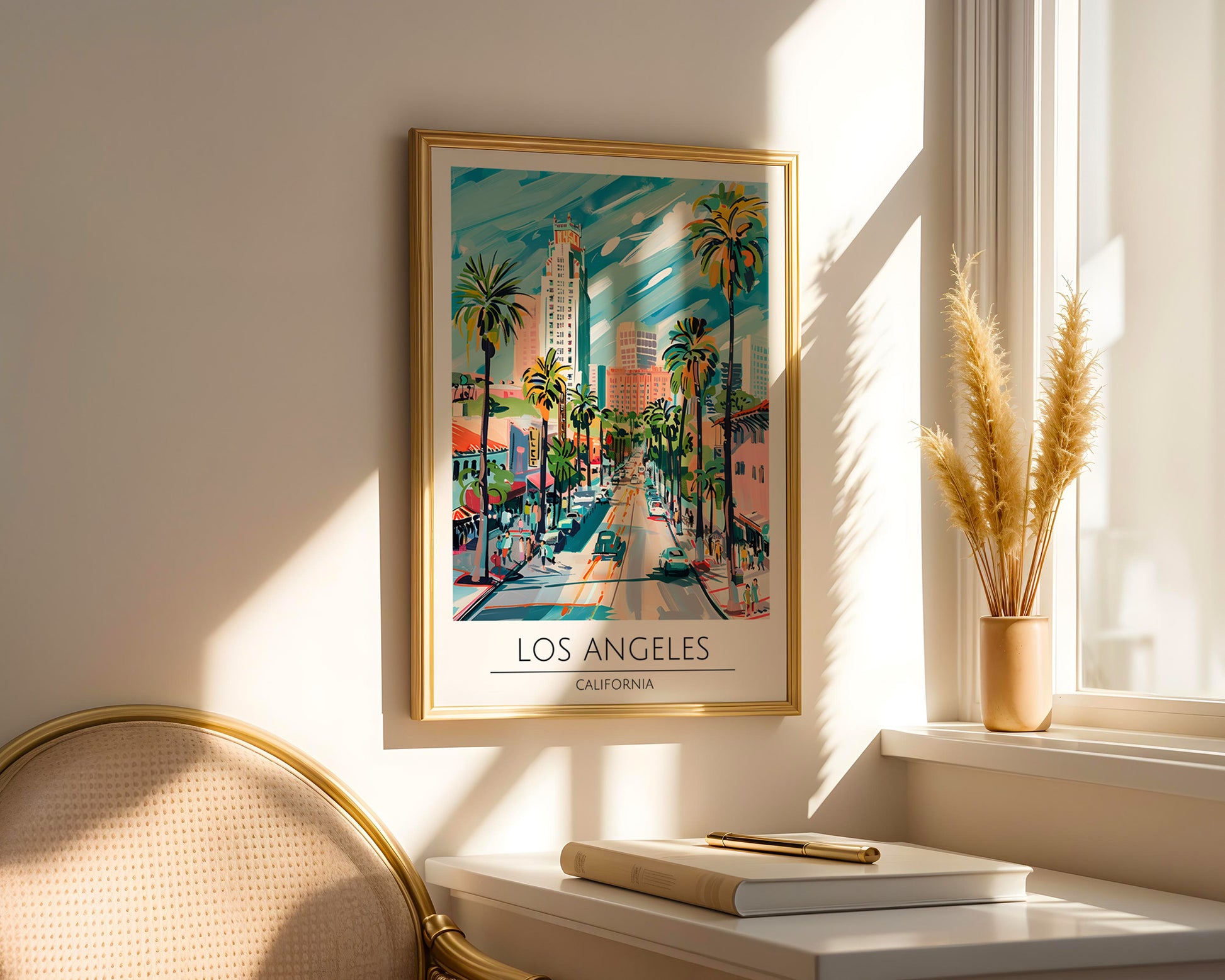 Los Angeles California Travel Poster - GroovyGrove