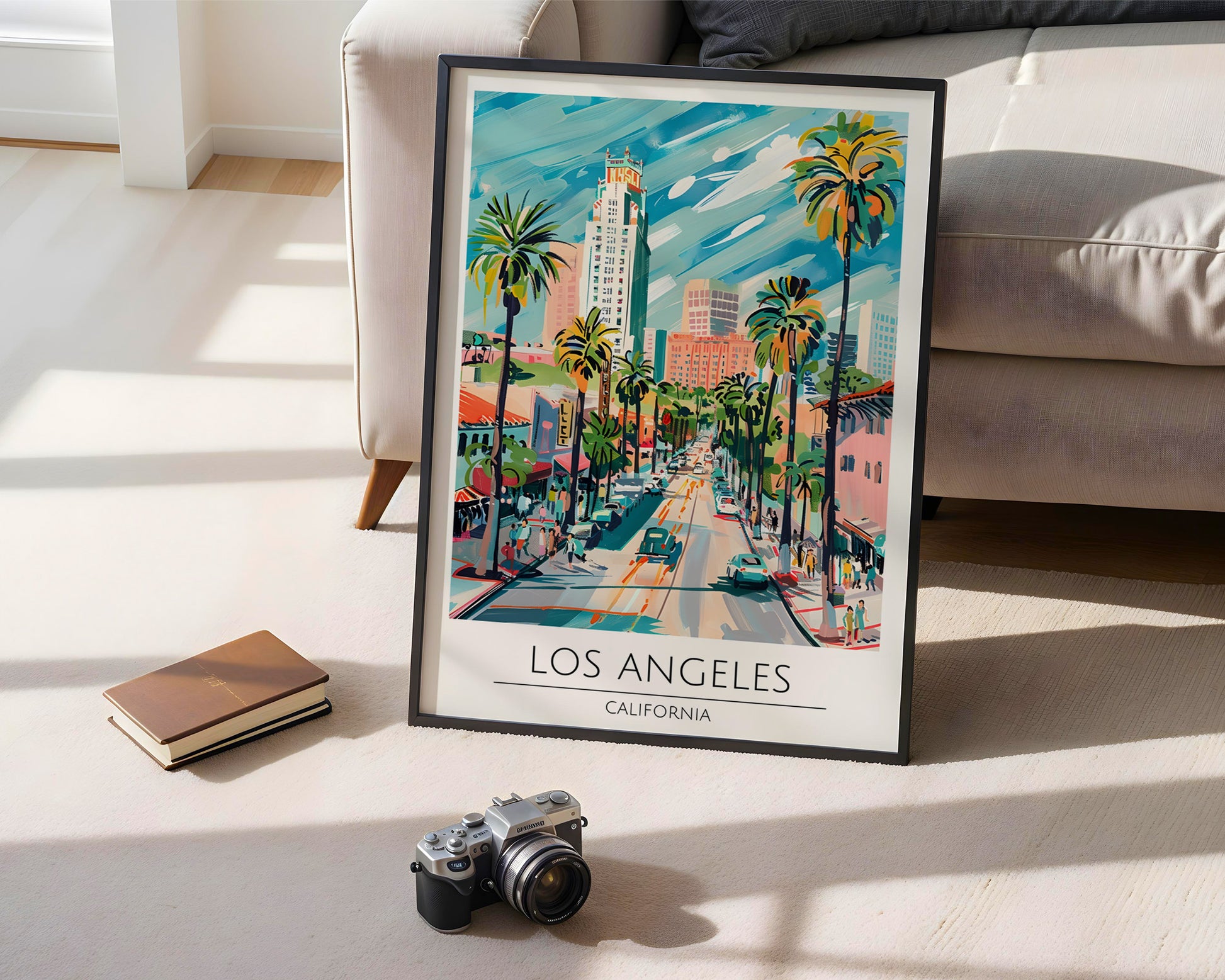 Los Angeles California Travel Poster - GroovyGrove