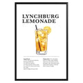 Lynchburg Lemonade Cocktail Recipe Poster - GroovyGrove