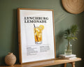 Lynchburg Lemonade Cocktail Recipe Poster - GroovyGrove