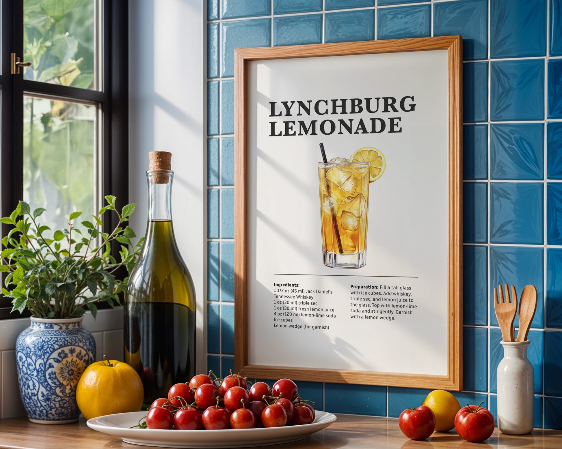 Lynchburg Lemonade Cocktail Recipe Poster - GroovyGrove