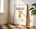 Lynchburg Lemonade Cocktail Recipe Poster - GroovyGrove