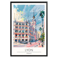 Lyon France Travel Poster - GroovyGrove