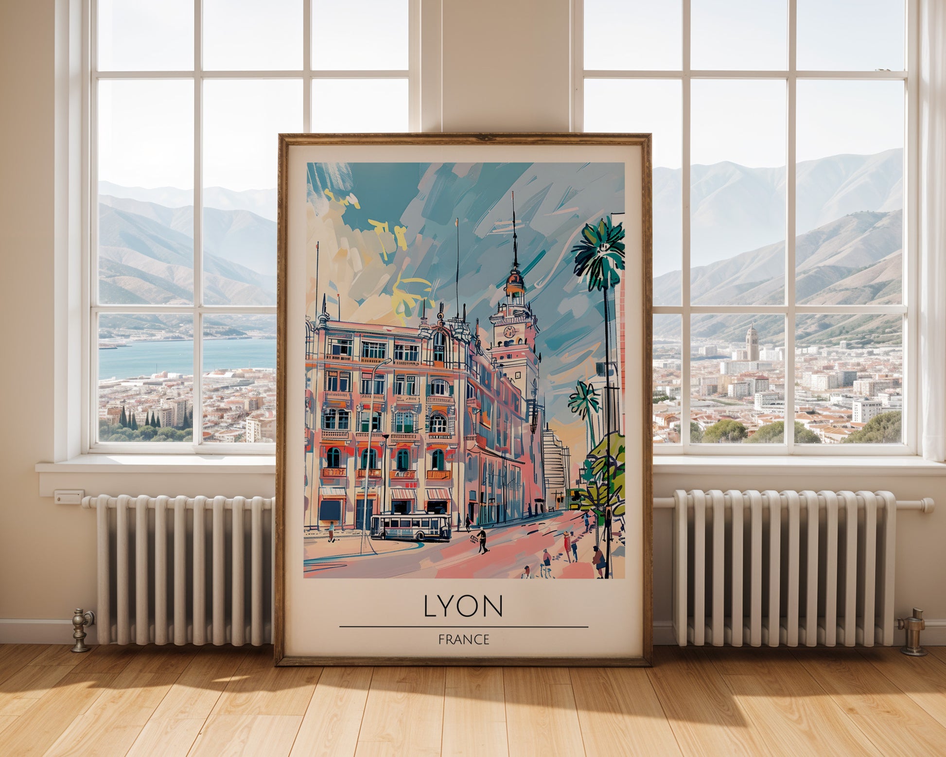 Lyon France Travel Poster - GroovyGrove