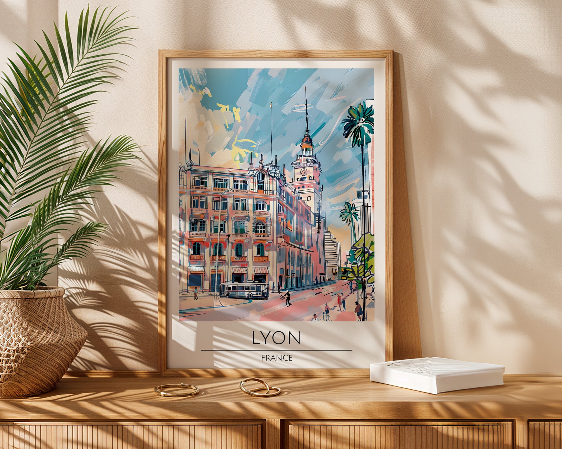 Lyon France Travel Poster - GroovyGrove