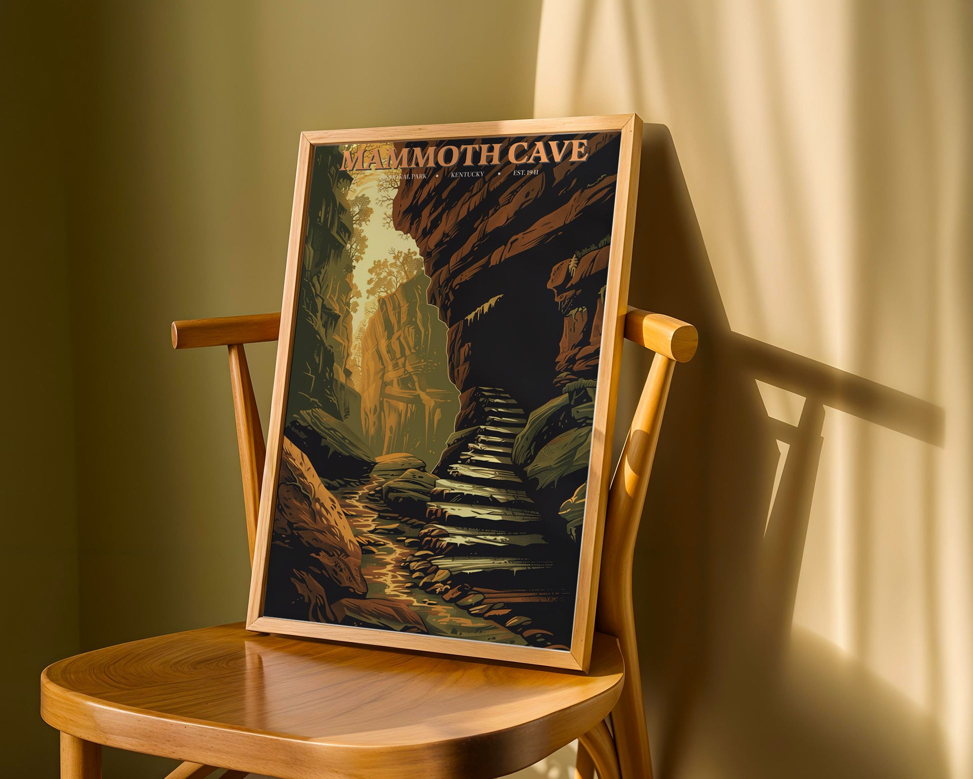 Mammoth Cave National Park Vintage Poster - GroovyGrove