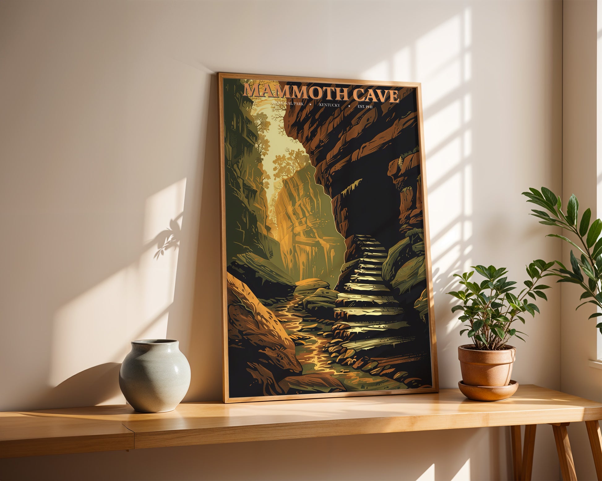 Mammoth Cave National Park Vintage Poster - GroovyGrove