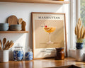 Manhattan Vintage Cocktail Poster - GroovyGrove