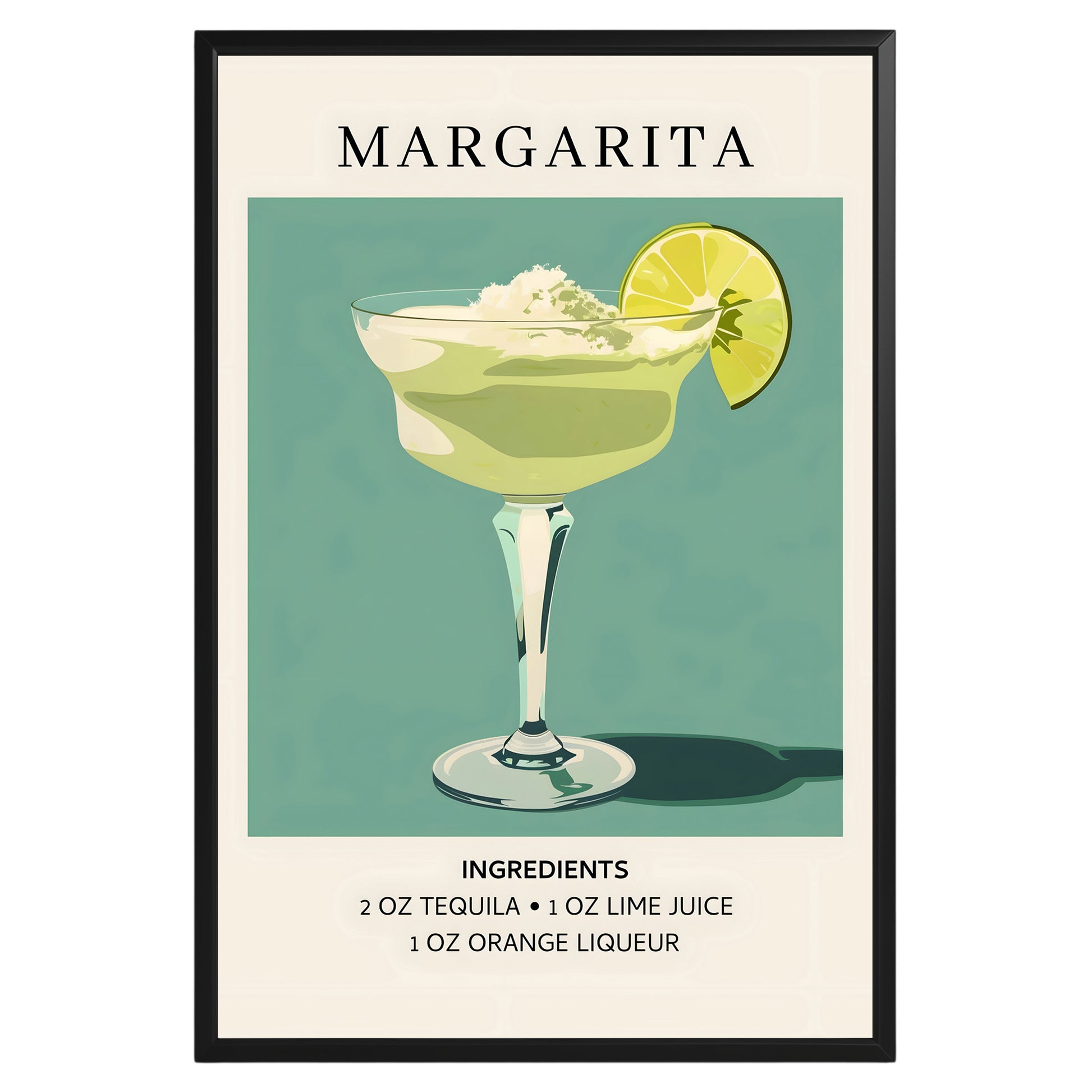 Margarita Vintage Cocktail Poster - GroovyGrove