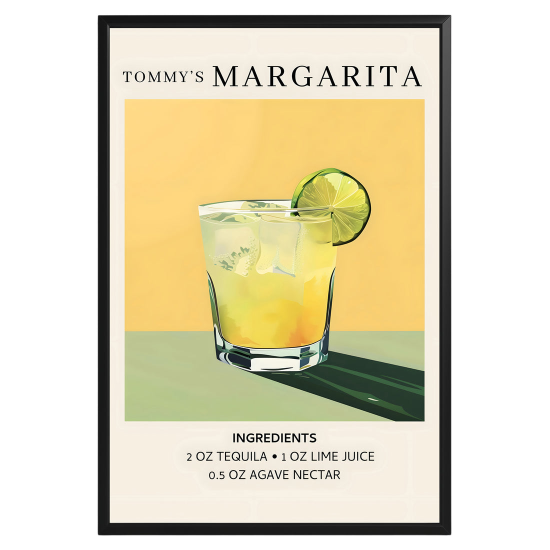 Tommy's Margarita Vintage Cocktail Poster - GroovyGrove